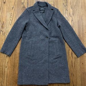 J Crew Daphne Topcoat in Italian Boiled Wool